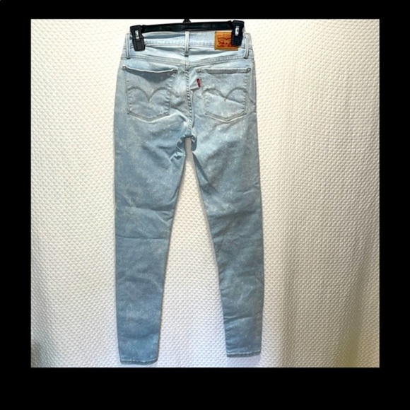 Levi's 710 Super Skinny Light Wash Denim Jeans Size 26 Bleached Rare EUC. - Picture 2 of 5